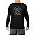 Camiseta rock Batera Vitruviano tamanho adulto com mangas longas na cor preta masculina - Imagem 1