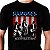 Camiseta rock Ramones Hey Ho Lets Go Rock masculina tamanho adulto com mangas curtas na cor preta Classics - Imagem 1