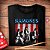 Camiseta rock Ramones Hey Ho Lets Go Rock masculina tamanho adulto com mangas curtas na cor preta Classics - Imagem 2