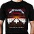 Camiseta rock Metallica Master of Puppets Rock tamanho adulto com mangas curtas na cor preta Classics - Imagem 1