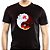Camiseta Rock Yin Yang Stairway to Hell tamanho adulto com mangas curtas na cor preta - Imagem 1