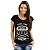 Camiseta Rock Premium Feel the Ryhthm manga curta tamanho adulto na cor preta - Imagem 4