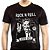 Camiseta Rock n Roll Never Dies Zumbi Version de manga curta tamanho adulto na cor preta - Imagem 1