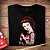 Camiseta Branca de Neve Unissex Infantil Preta - Imagem 2