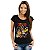 Camiseta rock ZZ Top para adulto com mangas curtas na cor preta - Imagem 4