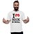 Camiseta premium I Love Rock n Roll para adulto com mangas curtas na cor branca - Imagem 4