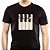 Camiseta Beatles Piano Abbey Road mangas curtas tamanho adluto na cor preta - Imagem 1