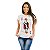 Camiseta rock Queen Freddie Carta Rainha do Baralho tamanho adulto com mangas curtas na cor branca Premium - Imagem 3