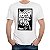 Camiseta rock premium Lá vem o sol para adulto com mangas curtas na cor branca - Imagem 1
