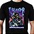 Camiseta rock Banda THOR Air Guitar tamanho adulto com mangas curtas na cor preta premium - Imagem 1