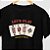 Camiseta rock Lets Play Rock tamanho adulto com mangas curtas na cor preta Premium - Imagem 1