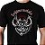 Camiseta rock Hakuna Matata tamanho adulto com mangas curtas na cor preta Premium - Imagem 1