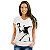 Camiseta rock Bansky tamanho adulto com mangas curtas na cor branca - Imagem 3