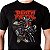 Camiseta rock  Death Metal tamanho adulto com mangas curtas na cor preta Premium - Imagem 1