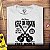 Camiseta rock Keep On Rockin in a Free World Raglan masculina tamanho adulto raglan branca com mangas pretas - Imagem 4