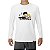 Camiseta rock Snoopy tamanho adulto com mangas longas na cor branca masculina - Imagem 1