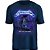 Camiseta rock  Metallica Ride the Lightning masculina tamanho adulto com mangas curtas na cor azul Classics - Imagem 2