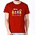 Camiseta rock Beatles Bytes Sgt Pixels tamanho adulto com mangas curtas na cor vermelha  Premium - Imagem 1