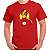 Camiseta rock David Bowie Ziggy StarFlash tamanho adulto com mangas curtas na cor vermelha  Premium - Imagem 1