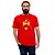 Camiseta rock David Bowie Ziggy StarFlash tamanho adulto com mangas curtas na cor vermelha  Premium - Imagem 3
