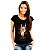 Camiseta rock premium I Listen to Dead People Hand tamanho adulto de mangas curtas na cor preta - Imagem 4