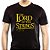 Camiseta rock The Lord of the Strings tamanho adulto com mangas curtas na cor Preta Premium - Imagem 1