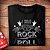 Camiseta Sold My Soul to Rock tamanho adulto com mangas curtas na cor Preta Premium - Imagem 2