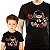 Kit Camisetas Premium Tal Pai tal filho Young Angus ABCD infantil unissex e masculina Pretas de mangas curtas - Imagem 1