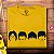 Camiseta Beatles Faces para adulto com mangas curtas na cor mostarda - Imagem 2