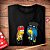 Camiseta rock Axl Bart e Milhouse Slash tamanho adulto com mangas curtas na cor Preta Premium - Imagem 2