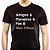 Camiseta rock premium Meus filhos meus fãs tamanho adulto com mangas curtas na cor preta masculina - Imagem 1