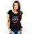 Camiseta rock Lynyrd Skynyrd Águia e Guitarras tamanho adulto com mangas curtas na cor Preta Premium - Imagem 4