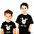 Kit Camisetas 2 Camisetas Infantis Unissex Pretas de mangas curtas Rock n´Roll - Imagem 1