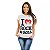 Oferta Relâmpago - Camiseta P Feminina I Love Rock and Roll branca Premium - Imagem 1