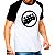 Camiseta Raglan Bass Headstock tamanho adulto na cor branca com mangas pretas - Imagem 4