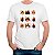 Camiseta Bateristas do Rock tamanho adulto com mangas curtas na cor Branca Premium - Imagem 1