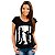 Oferta Relâmpago - Camiseta Preta M Feminina Mickey e Pateta Punk Premium - Imagem 1