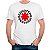 Camiseta Logo Red Hot Chili Pepppers tamanho adulto com mangas curtas na cor Branca Premium - Imagem 1