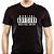 Camiseta Rock n Roll Content tamanho adulto com mangas curtas na cor Preta Premium - Imagem 1