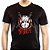 Camiseta rock Jason Slasher para adulto com mangas curtas na cor preta premium - Imagem 1