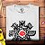 Camiseta Logo Red Hot Chili Pepppers Blood Sex Magic amanho adulto com mangas curtas na cor Branca Premium - Imagem 2