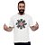 Camiseta Logo Red Hot Chili Pepppers Blood Sex Magic amanho adulto com mangas curtas na cor Branca Premium - Imagem 3