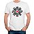 Camiseta Logo Red Hot Chili Pepppers Blood Sex Magic amanho adulto com mangas curtas na cor Branca Premium - Imagem 1