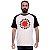 Camiseta rock Red Hot Chili Peppers raglan logo masculina tamanho adulto branca com mangas pretas - Imagem 4