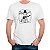 Camiseta Slash Vitruviano tamanho adulto com mangas curtas na cor Branca Premium - Imagem 1