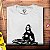 Camiseta Mona Lisa Dj tamanho adulto com mangas curtas na cor Branca Premium - Imagem 2