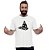 Camiseta Mona Lisa Dj tamanho adulto com mangas curtas na cor Branca Premium - Imagem 3