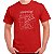 Camiseta Flea Vitruviano na cor Vermelha o no tamanho adulto com mangas curtas Premium - Imagem 1
