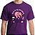 Camiseta rock premium Beatles Delirium Lucy In The Sky with Elephants na cor roxa com mangas curtas masculina - Imagem 1