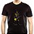 Camiseta chewbacca Slash Premium com mangas curtas na cor preta - Imagem 1